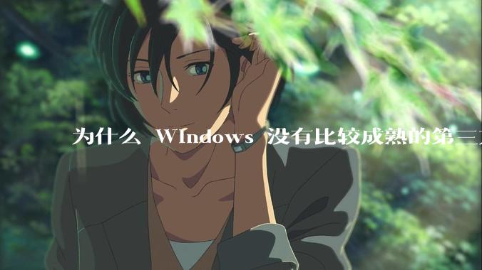 为什么 Windows 没有比较成熟的第三方桌面环境（explorer.exe）？